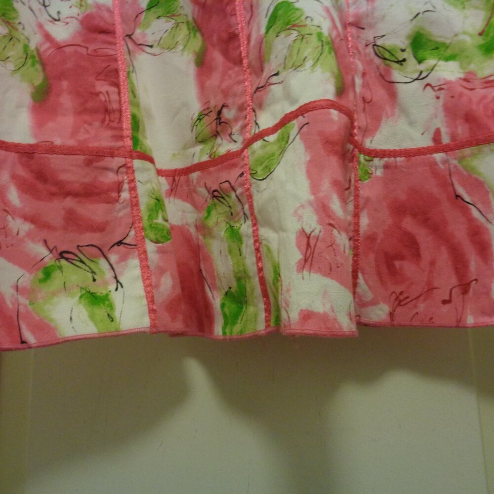PRETTY GIRL PRETTY IN PINK FLOWERS COTTON MINI SKIRT BY ZERO ZERO S - Picture 3 of 4